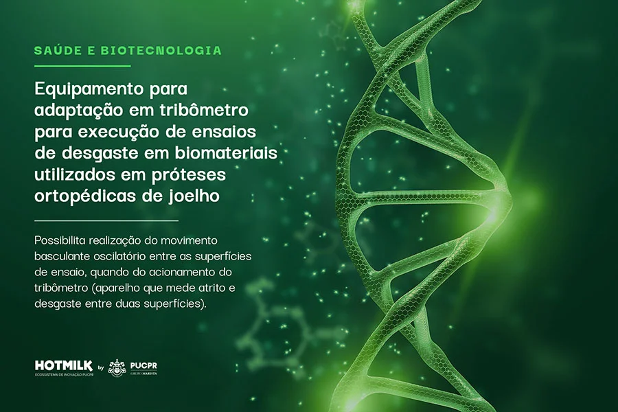 patente de equipamentos para adaptação em tribômetro para execução de ensaios de desgaste em biomateriais utilizados em próteses ortopédicas de joelhos