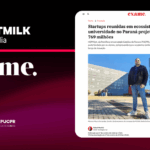 Chamada "Hotmilk na Mídia", com destaque para a matéria na revista Exame