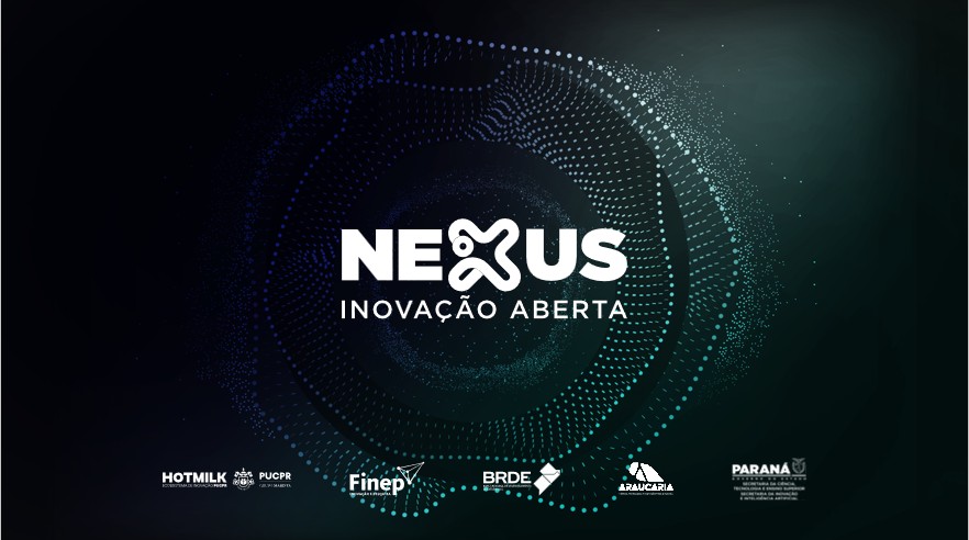 Capa com fundo neutro trazendo o texto Nexus Inovação Aberta