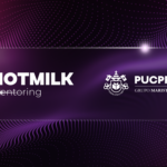 Capa com fundo roxo com o texto HOTMILK Mentoring
