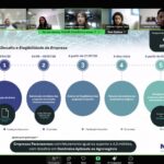 Tela de computador com registro do webinar Nexus Inovação Aberta