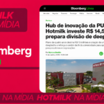 Capa trazendo um print da matéria da Bloomberg sobre a Hotmilk